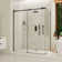 Enigma Air 60.38" W x 34.75" D x  76" H Frameless Rectangle Walk In Shower Enclosure