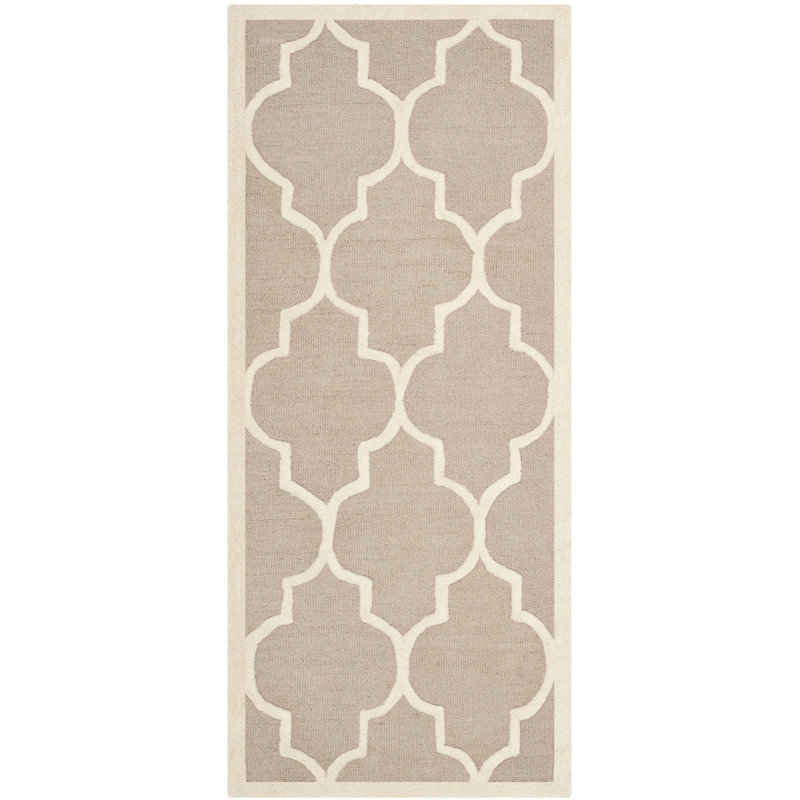 Martins Hand Tufted Wool Trellis Rug, Runner 2'6" x 16'
