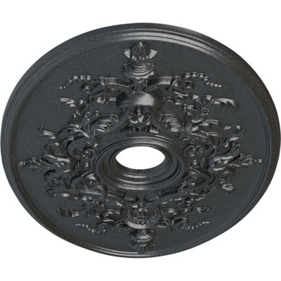 Médaillon de plafond Alexa Endurathane, l 30 3/4 po x H 21/14 po x P 3 7/8 po x P 1 5/8 po (convient aux auvents jusqu'à 5 5/8 po), fini étain peint à la main
