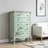 Retro Painted Solid Wood Five-drawer Accent Chest