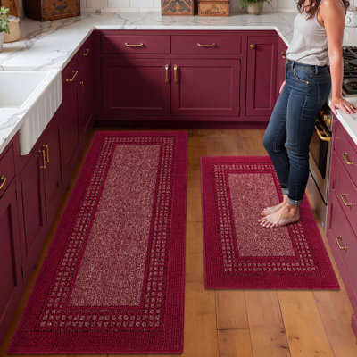 Vintage Stain Resistant Kitchen Runner Rugs