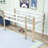 Twin Low Loft Bed With Ladder, Guardrails And Slats