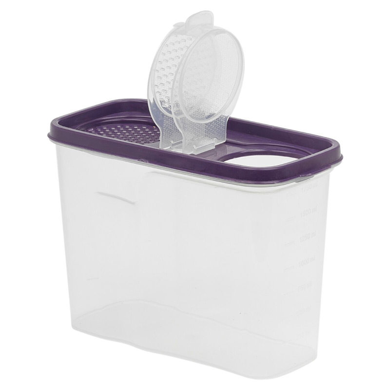Aryanna Food Storage Container, Purple/White