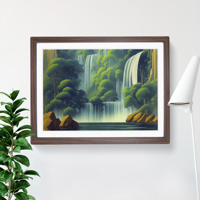 Placid Waterfall - Single Picture Frame Print
