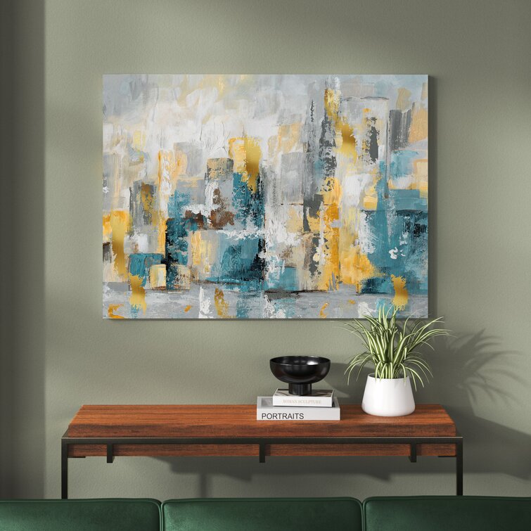 " City Views I " Painting Print on Canvas