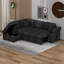 Canapé-lit modulaire avec canapé-lit d'angle en forme de L avec repose-pieds avec rangement et accoudoirs cachés-115797474