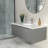 18" L x 15" W Undermount Bathroom Sink Oval White Ceramic Bathroom Sink Vanity Basin with Overflow