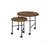 Oblis Vintage Oak Finish Nesting Table Set, Table