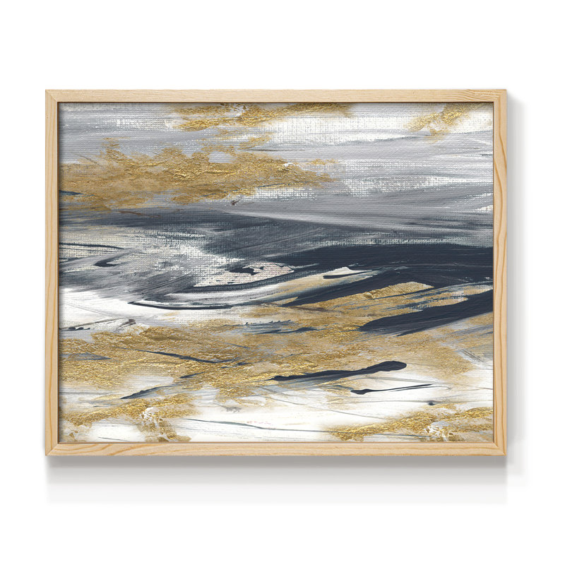Tumultuous Navy -Framed Print - Restickable, Natural, 11" H x 14" W