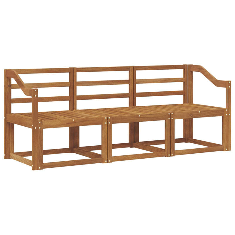  Outdoor Sofa Set Solid Acacia Wood Sectional Garden Furniture Modern