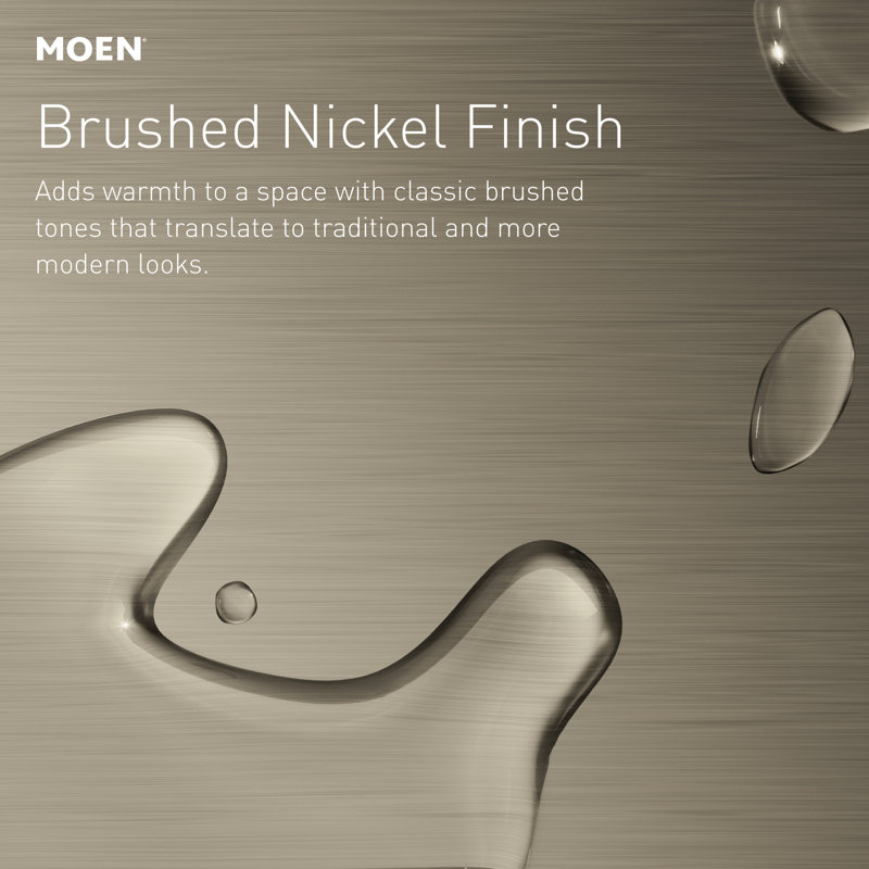Moen Belfield Two Handle 8 in. Widespread Bathroom Faucet Trim Kit, Valve Required, Brushed Nickel