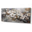White Grey Cherry Blossum Harmony I On Canvas Print-825337171-847005546