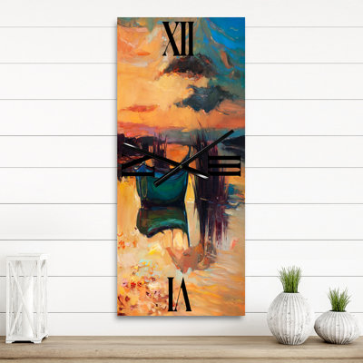 Horloge murale bateau pendant la lueur du lac I
