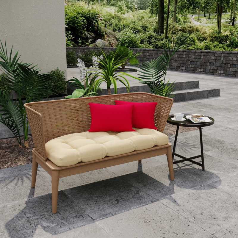18" x 12" Outdoor Lumbar Throw Pillow, Red
