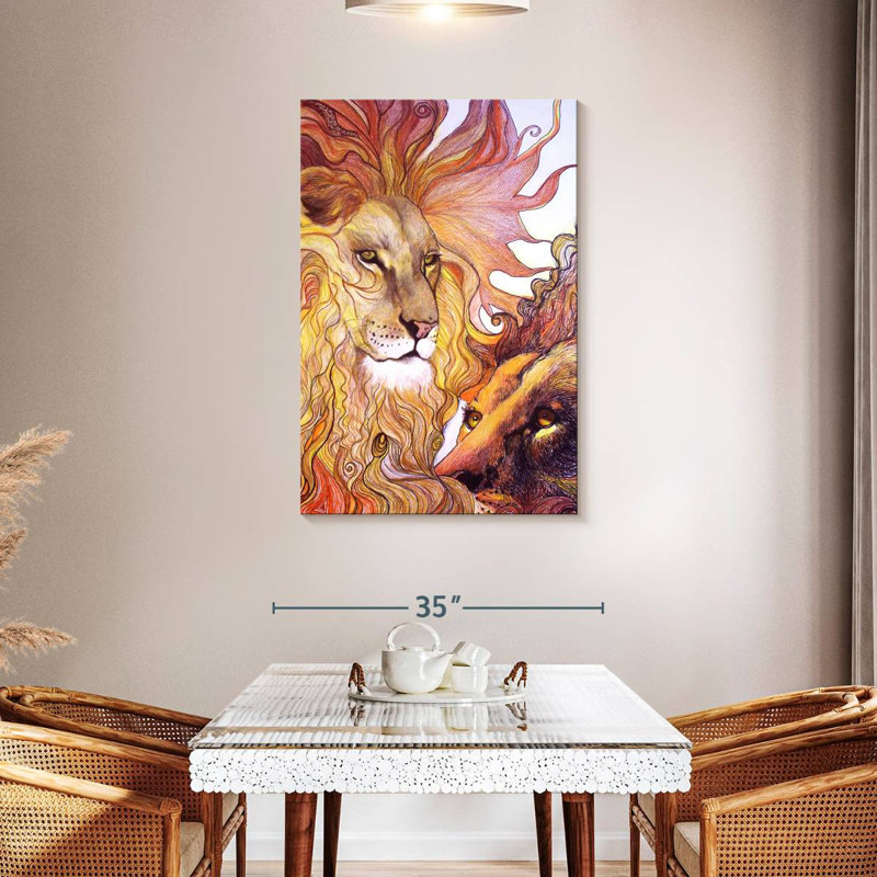 Brampt Lion King Spirit, 45" H x 30" W