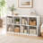 8 Cube White Storage Bookcase