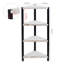 24.8cm W x76.2cm H x 24.8cm D Solid Wood Corner Bathroom Shelves