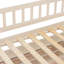 Lit superposé simple au-dessus de grand lit simple avec tablettes intégrées, lumières à changement de couleur et panneau perforé, beige-1324222568-1324222575
