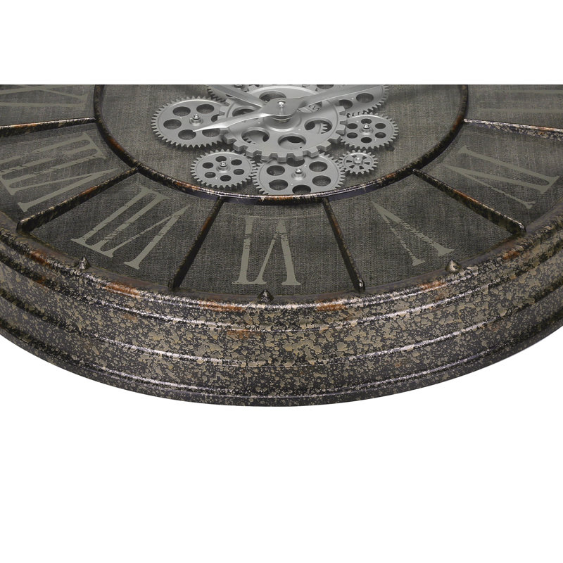 Round, Gear Mechanism, Large Oversized, Wall Clock