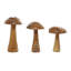 Ensemble de sculpture en bois de teck 3 pièces Woodrow