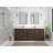 Charlotte Teak 84'' Double Bathroom Vanity with Quartz Top-1238502466