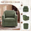 Upholstered Fabric Swivel Armchair-132720696