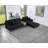 Mavity Velvet L-Shaped Sectional Reversible
