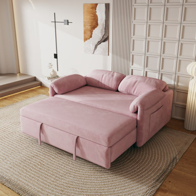 Sofa Showcase: Velvet Sofa Bed – A Dual-Purpose Living Room Gem With A Retractable Bed Option