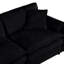 Fauteuil surdimensionné de 107,5 cm (42,32 po), coussin moderne en chenille avec oreiller inclus, assise profonde idéale pour la chambre et le salon, canapé d'angle modulaire, fauteuil noir, ensemble rembourré, appartement séduisant.