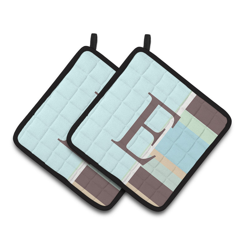 Poignée de rayures, E, Bleu