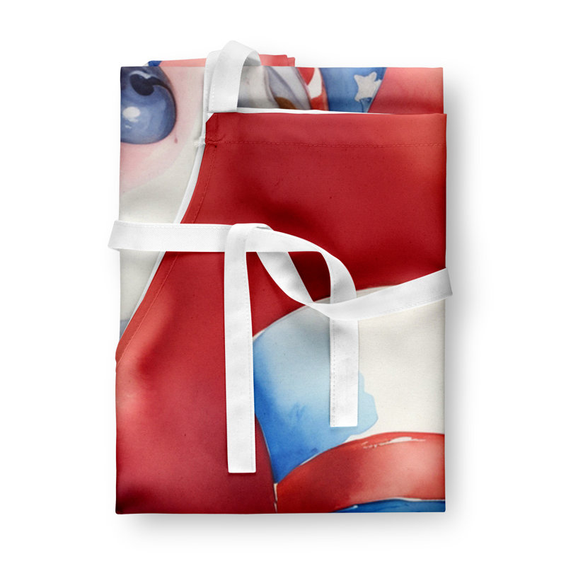 Patriotic American Apron, Bull Terrier