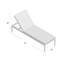 Ensemble de chaises longues inclinables de 76 po avec coussins Shore (ensemble de 6)-1276034747-1339888329