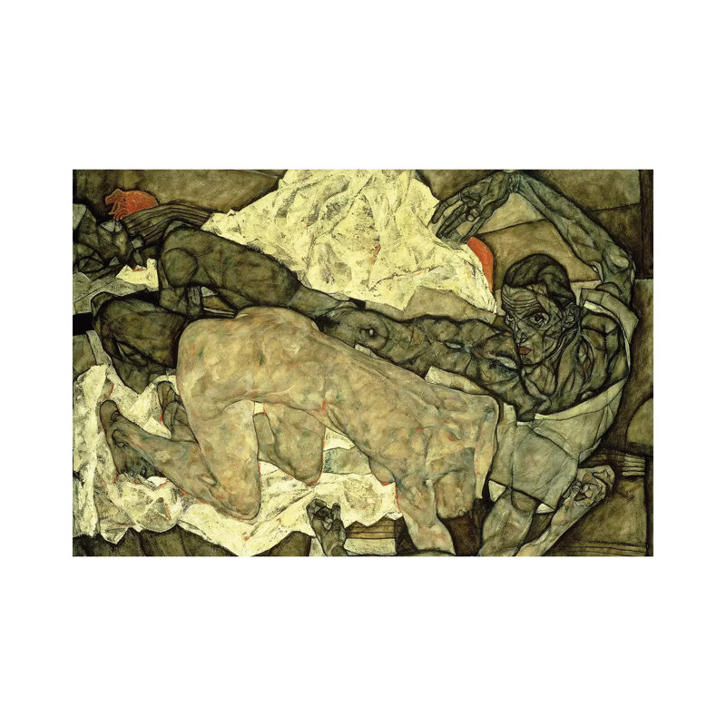 Egon Schiele - Wrapped Canvas Print, 20.32 cm H x 30.48 cm W