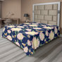 Rose, vert, bleu marine / floral