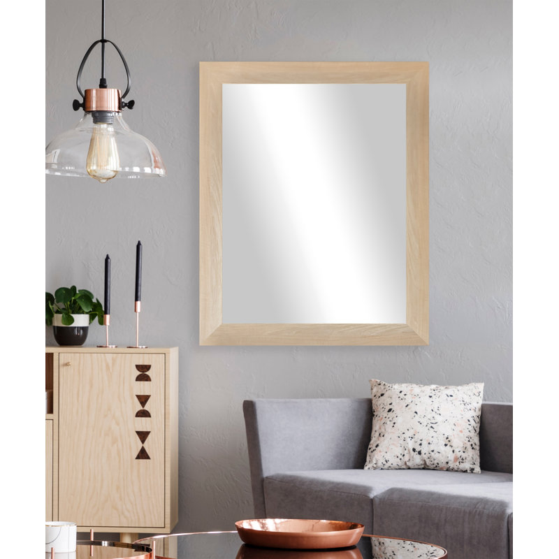 Golliner Flat Wall Mirror, 38" H x 32" W