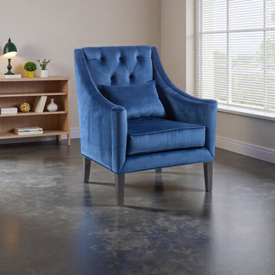 Elegant Minimalist Accent Chair with flannelette