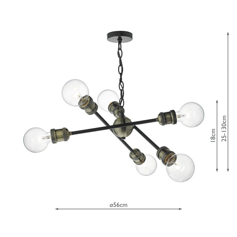 Tatiana 6 - Light Sputnik Chandelier