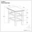 Table de bout transitionnelle en bois massif avec 2 tablettes ouvertes Acadian-1063236911-1039103050