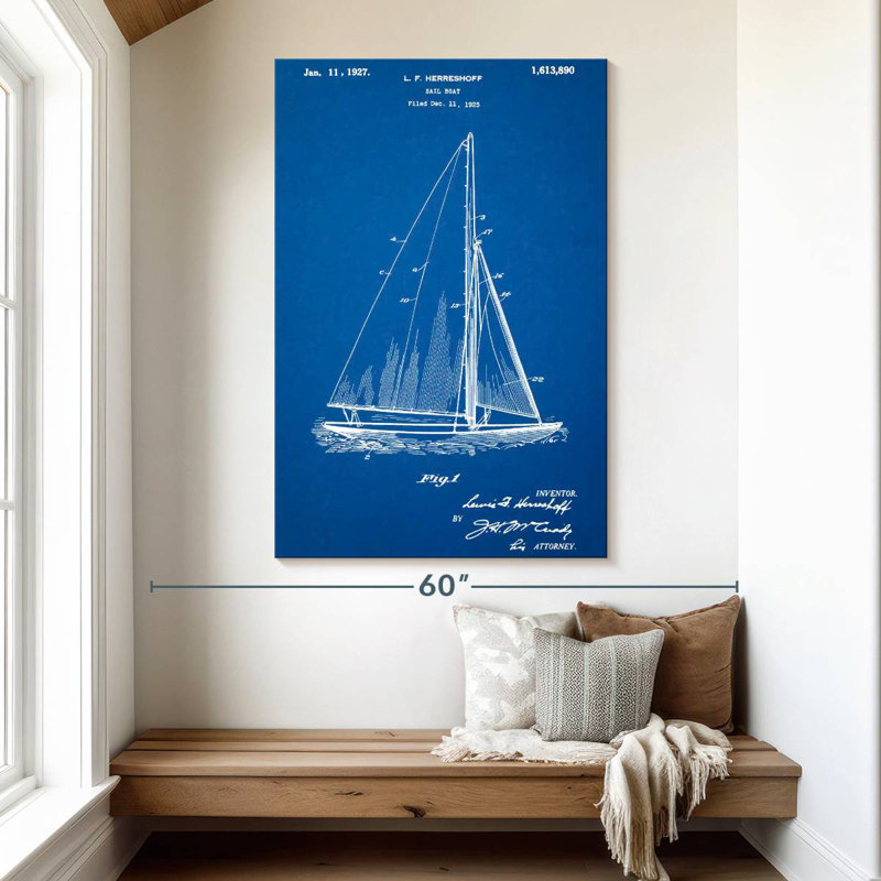 Laelle Herreshoff R 40 Gamecock, voilier de course, H 51 po x l 34 po