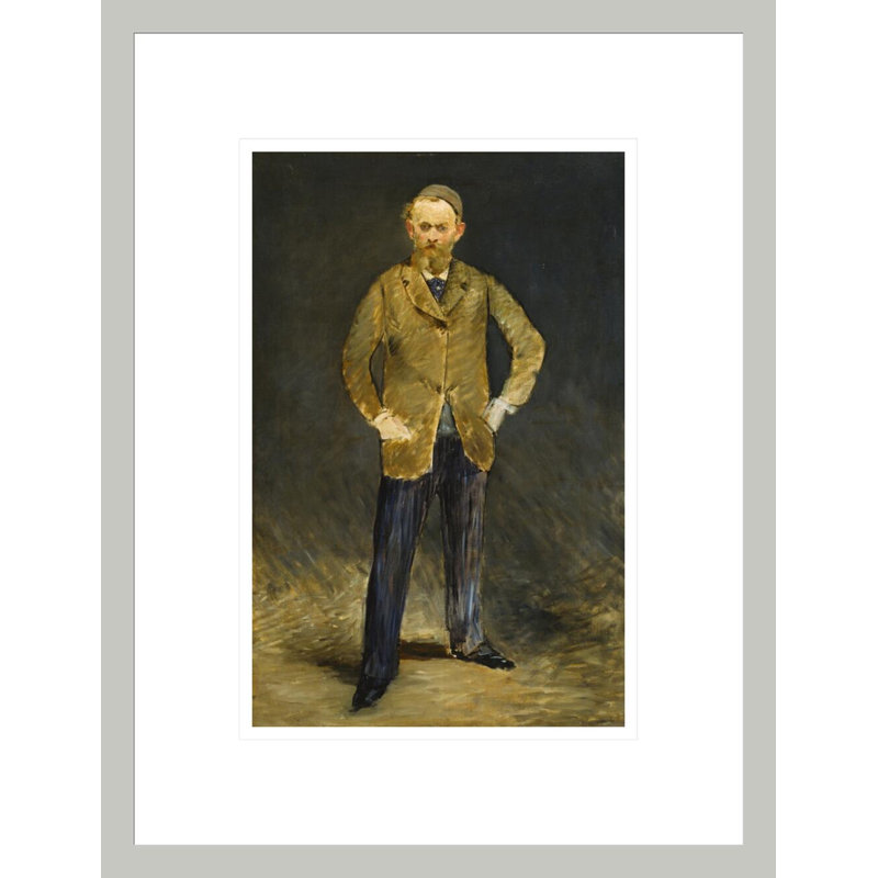 Autoportrait par estampe numérique encadrée, 16.75" H x 12.86" W
