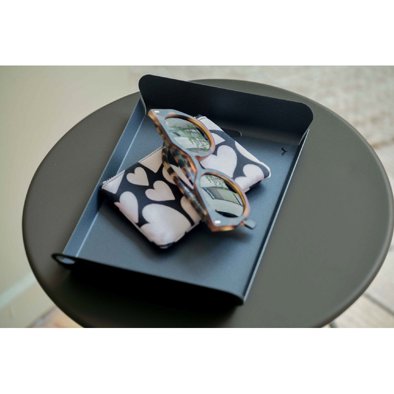 Alto Steel Decorative Tray, Anthracite
