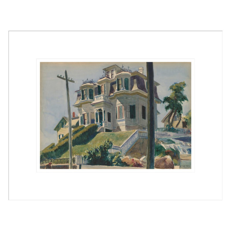Haskell's House by Edward Hopper -Framed Giclee Print, 13.52" H x 16.75" W