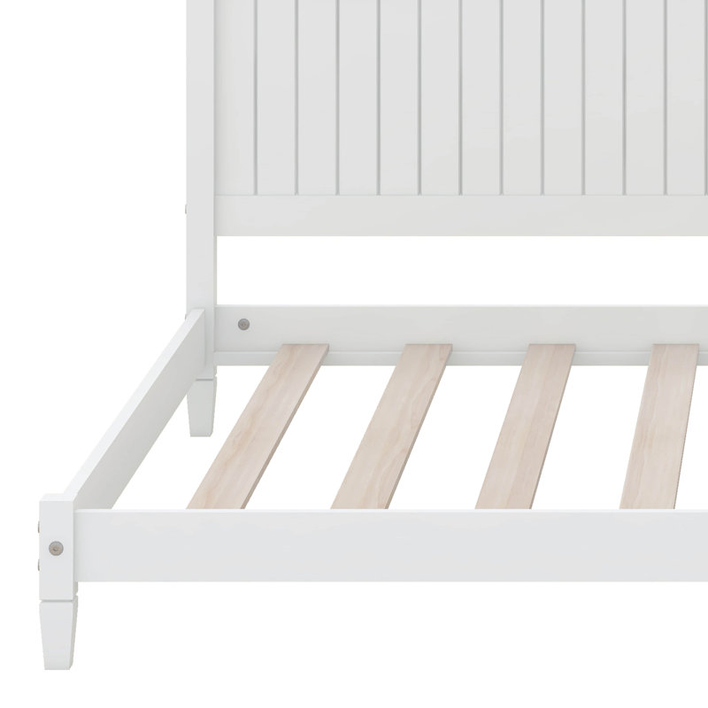 Lit de jour / canapé en bois, Blanc, Lit double