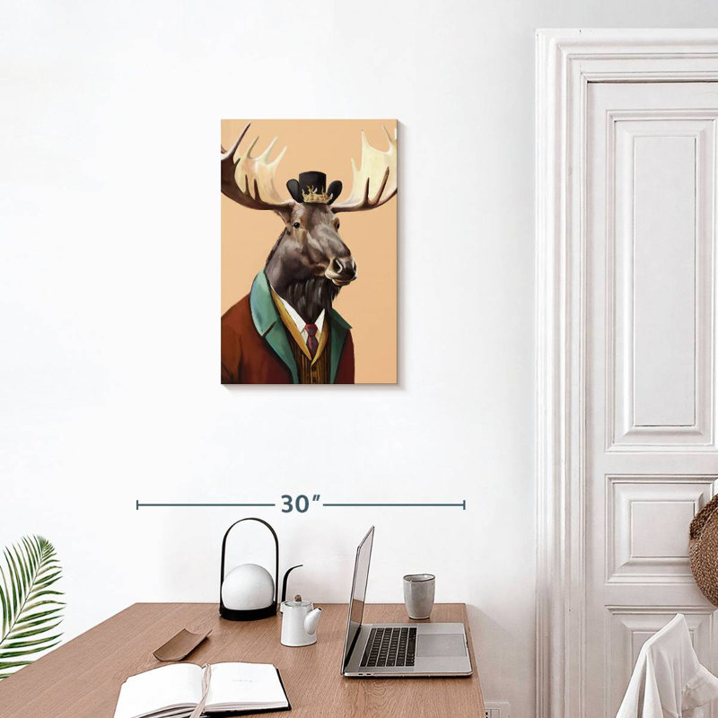 Ketti Fancy Moose, 24" H x 16" W