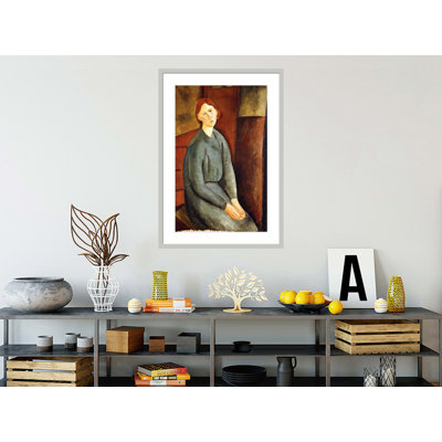 Portrait d'Annie Bjarne par Amedeo Modigliani - Estampe numérique encadrée