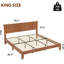 Cadre de lit plateforme, rangement sous le lit de 19,8 cm-981789965