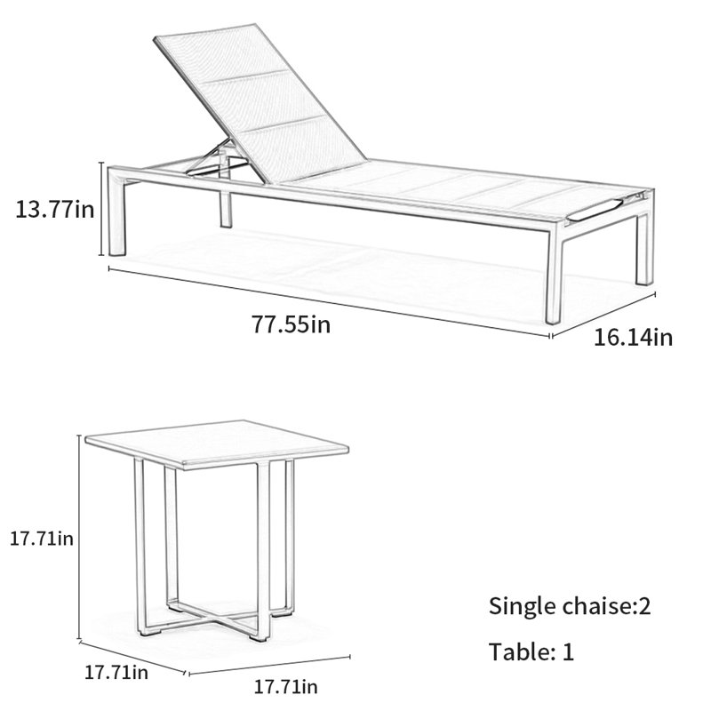 Outdoor Beach Hotel Lounge Chair