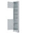 Multi-Functional Corner Cabinet, Tall Bathroom Storage Cabinet With Two Doors, Accent Cabinet-2052773050