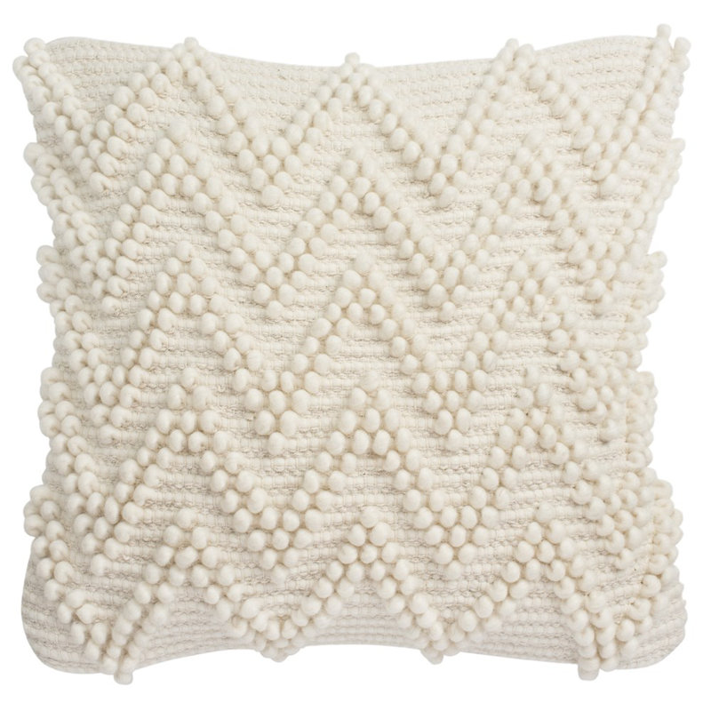 Sequined Wool Throw Pillow