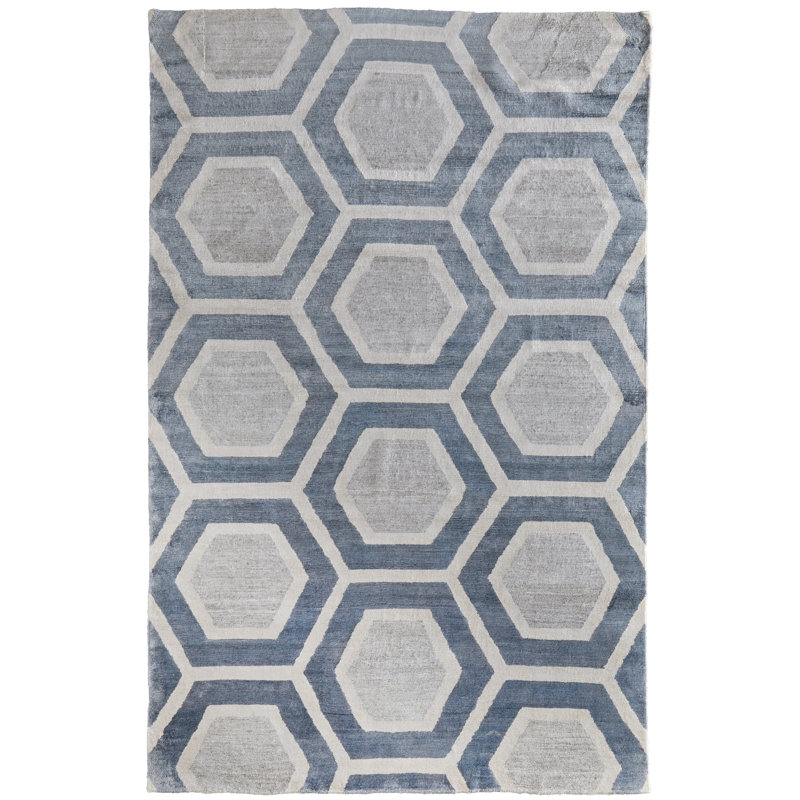 Tapis bleu Noor, Rectangle 5 pi 6 po x 8 pi 6 po